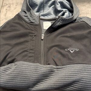 Callaway Charcoal and Light Gray Hooded Jacket